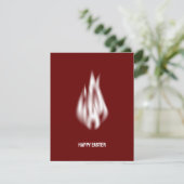 Qrコードハッピーイースターソフトホワイトフレーム シーズンカード (スタンド正面)