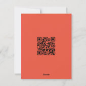 Qrコードハッピーイースターソフトホワイトフレーム シーズンカード (裏面)