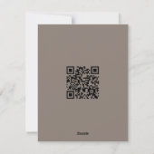 Qrコードハッピーイースターソフトホワイトフレーム シーズンカード (裏面)