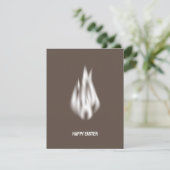 Qrコードハッピーイースターソフトホワイトフレーム シーズンカード (スタンド正面)