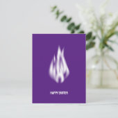 Qrコードハッピーイースターソフトホワイトフレーム シーズンカード (スタンド正面)