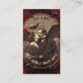 QRコードハロウィーンラッフルゴシックロマンチック吸血鬼 エンクロージャーカード (正面)