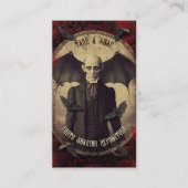 QRコードハロウィーン写真共有ヴィンテージドラクラ エンクロージャーカード (正面)