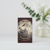 QRコードハロウィーン写真Webサイトドラキュラ城 エンクロージャーカード (スタンド正面)