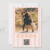 QRコードハンド書プリ写真結婚の 招待状 (裏面)