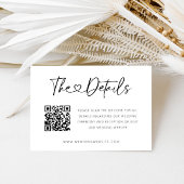 QRコードハートフォントミニマルエンクロージャカード エンクロージャーカード