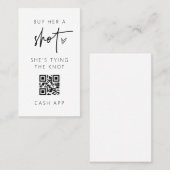 QRコードバチェロレッテドリンクスキャンカードゲーム 名刺 (正面/裏面)