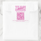 QRコードバチェロレッテ買ドリンクチームブライド スクエアシール (バッグ)