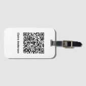 QRコードバッジ ラゲッジタグ (正面横)