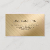 QRコードバルーンエレガント金ゴールド名刺 名刺 (裏面)