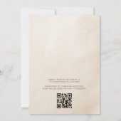 QRコードバーリーウェイグリーンベビーシャワー 招待状 (裏面)