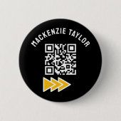 QRコードパーソナライズされたの作成 缶バッジ (正面)