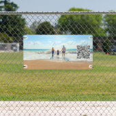 QRコードパーソナライズされたを使用したフォトバナーのカスタム 横断幕 (インサイチュ)