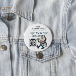 QRコードパーソナライズされた付き公証人マーケティング 缶バッジ