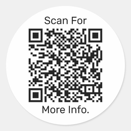 QRコードパーソナライズされた ラウンドシール (正面)