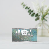 QRコードパーソナルシェフ料理レストラングランジ 名刺 (スタンド正面)