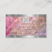 QRコードパーソナルシェフ料理レストランバー 名刺 (裏面)