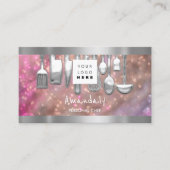 QRコードパーソナルシェフ料理レストランバー 名刺 (正面)