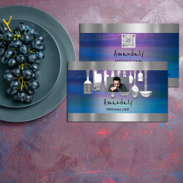 QRコードパーソナルシェフ料理レストランフォト 名刺