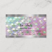 QRコードパーソナルシェフ料理レストラン人魚 名刺 (裏面)