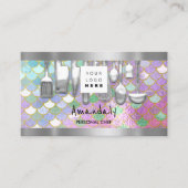 QRコードパーソナルシェフ料理レストラン人魚 名刺 (正面)