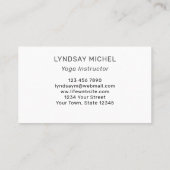 QRコードヒマワリヨガインストラクター 名刺 (裏面)