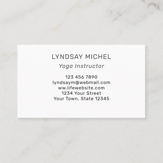 QRコードヒマワリヨガインストラクター 名刺 (裏面)