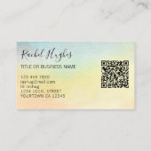 QRコードヒマワリ 名刺 (裏面)