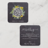 QRコードヒマ素朴ワリユーカリ結婚招待 エンクロージャーカード (正面/裏面)