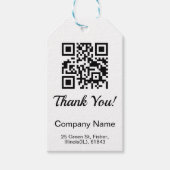 QRコードビジネスありがとうございます ギフトタグ (正面)