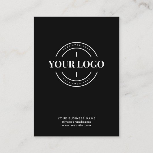 QRコードビジネスウェブサイトスキャンMeソーシャルメディアのロゴ 名刺 (正面)