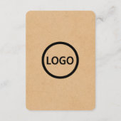 QRコードビジネスクラフト紙ソーシャルメディアエンクロサー エンクロージャーカード (裏面)