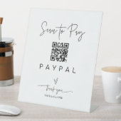 QRコードビジネススキャンサイン結婚のバー値 台座サイン (インサイチュ)