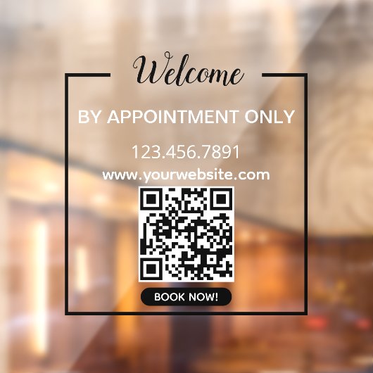 Qrコードビジネスブックへようこそ ウィンドウサイン (シート2)