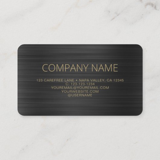 QRコードビジネスロゴつや消しブラック 名刺 (裏面)