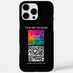 QRコードビジネスロゴのアップロード独自の作成 iPhone 16 PRO MAXケース