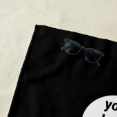 QRコードビジネスロゴのミニマルモダンリスト ビーチタオル (インサイチュ)