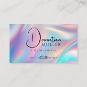 QRコードビジネスロゴオプアルストーン 名刺 (裏面)