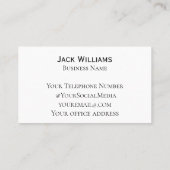 QRコードビジネスロゴシンプルプロフェッショナルモダン 名刺 (裏面)