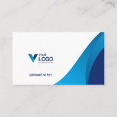 QRコードビジネスロゴスタイリッシュモダンプロフェッショナル 名刺 (裏面)