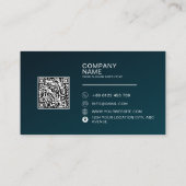 QRコードビジネスロゴプロフェッショナル 名刺 (裏面)
