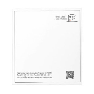 QRコードビジネスロゴプロモーションメモ帳 ノートパッド