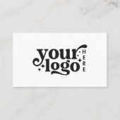 QRコードビジネスロゴホワイトモダンプロフェッショナル 名刺 (裏面)