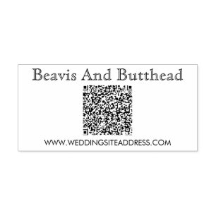 QRコードビジネスロゴモダンシンプル ラバースタンプ