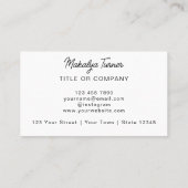 QRコードビジネスロゴモダンプロフェッショナル 名刺 (裏面)