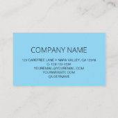 QRコードビジネスロゴ薄い青 名刺 (裏面)