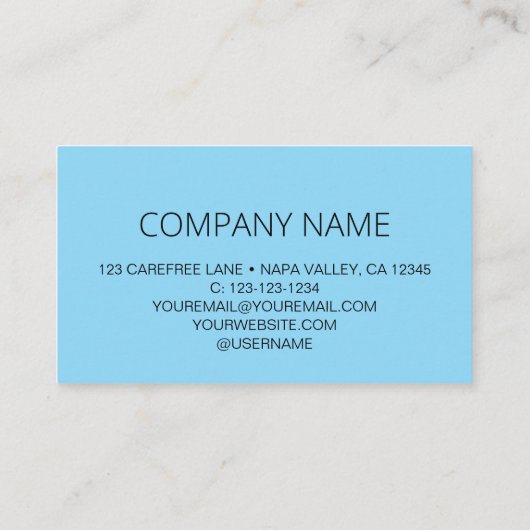 QRコードビジネスロゴ薄い青 名刺 (裏面)