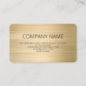 QRコードビジネスロゴ金ゴールド 名刺 (裏面)