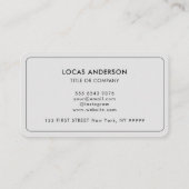 QRコードビジネスロゴ |ブラックモダンプロフェッショナル 名刺 (裏面)