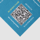 QRコードビジネス名Webサイトの生成（青） 薄葉紙 (詳細)